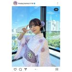 NGT48・本間日陽、色っぽ浴衣×まとめ髪姿でファンを魅了!「ちょっと!美しすぎるのだけども!!」との声