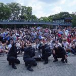 謎のお面ダンステロリスト集団O-MENZが7th ANNIVERSARY TOUR 『超G.U.M祭』ファイナル大阪城野外音楽堂にオープニングアクトとして出演！翌日には大阪城公園で路上ライブも開催