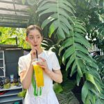 新木優子、DIORのTシャツを身につけた夏らしいショットを公開！「The夏！って感じで元気でます」とファン歓喜の声