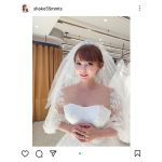 4月に結婚の中川翔子、夢のウエディングドレスの試着に…。花嫁姿を披露！「ギガント美しす」「末永くお幸せに」と祝福の声