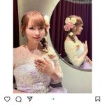 4月に結婚の中川翔子、夢のウエディングドレスの試着に…。花嫁姿を披露！「ギガント美しす」「末永くお幸せに」と祝福の声