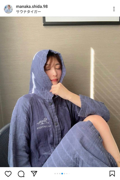 志田愛佳、太ももチラリなサウナを満喫する様子を公開「美しすぎる!」「魅力的です」とファン歓喜