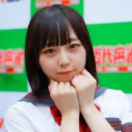 天羽生茜(すーぱーぷーばぁー!!)、黒髪正統派制服姿のギャップに誰もが心奪われること間違いなし!＜真夏の制服撮影イベント『学園天国』in 駒沢球場＞