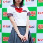 天羽生茜(すーぱーぷーばぁー!!)、黒髪正統派制服姿のギャップに誰もが心奪われること間違いなし!＜真夏の制服撮影イベント『学園天国』in 駒沢球場＞