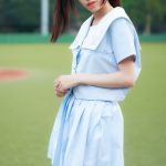 ツインテールの天使、きみか降臨!『Azatoi』爽やか制服姿でファンの心を魅了!＜真夏の制服撮影イベント『学園天国』in 駒沢球場＞