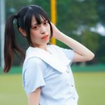 ツインテールの天使、きみか降臨!『Azatoi』爽やか制服姿でファンの心を魅了!＜真夏の制服撮影イベント『学園天国』in 駒沢球場＞
