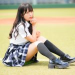 【写真特集】桜井もも(ミライサガシ)、可愛さ爆発からの太ももちらりに視線が釘付け！＜真夏の制服撮影イベント『学園天国』in 駒沢球場＞