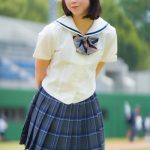 【写真特集】天羽生茜(すーぱーぷーばぁー!!)、　　　　　に視線が釘付け！＜真夏の制服撮影イベント『学園天国』in 駒沢球場＞