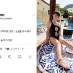 星名美津紀、隙間が気になるセクシー競泳水着で釘付け！