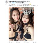 NGT48・川越紗彩、中井りかとの刺激的な美麗グラビアオフショットにファンどぎまぎ「ドキドキが暴れてる」