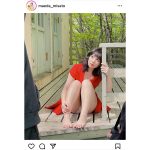 前田美里、赤ワンピで際立つ白パンチラで色気全開！