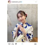 森保まどか、「涼やかにかわいく」な浴衣姿をしっとりお届け