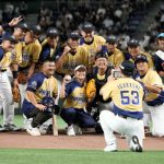 宮里藍さん、堂々としたフォームでワンバン投球！「サントリードリームマッチ2023」始球式に登場