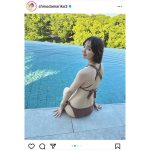 篠田麻里子、水着姿でヘルシー美ボディ全開！プライベートプールを満喫