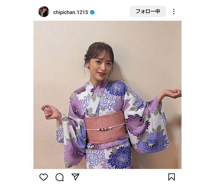 近藤千尋、大人の魅力ダダ洩れ浴衣姿を披露！「全人類惚れる美しさ」との声