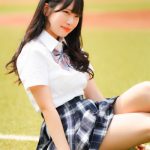 【写真特集】桜井もも(ミライサガシ)、可愛さ爆発からの太ももちらりに視線が釘付け！＜真夏の制服撮影イベント『学園天国』in 駒沢球場＞
