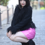 【写真特集】2022ベストオブミス千葉ファイナリスト・松山智香さん、美脚際立つピンクのレザーミニスカートで個性派ファッション披露!