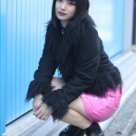 【写真特集】2022ベストオブミス千葉ファイナリスト・松山智香さん、美脚際立つピンクのレザーミニスカートで個性派ファッション披露!