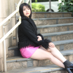 【写真特集】2022ベストオブミス千葉ファイナリスト・松山智香さん、美脚際立つピンクのレザーミニスカートで個性派ファッション披露！