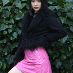 【写真特集】2022ベストオブミス千葉ファイナリスト・松山智香さん、美脚際立つピンクのレザーミニスカートで個性派ファッション披露！