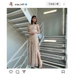 ファビュラス！！アンジェラ芽衣、肩だし＆チラ見せ美脚のドレス姿が美しすぎるSHOTを投稿！！「新しい魅力を発見！！」