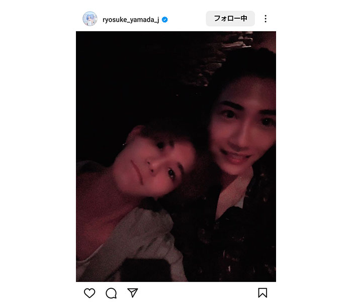 「マサさん登場」山田涼介、唐突なマサとのツーショットにファンびっくり「まさかのマサさん登場」との声