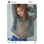 hibiki、秋のオトナの魅力を「スケスケ」セクシーニットで披露！ムンムンとした色気が止まらない！