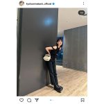 水上京香、全身ブラックコーデで「神スタイル」披露！「このコーデめっちゃタイプ！」