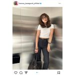 「スタイル抜群すぎ」川口春奈、ウエストちらりのシンプルコーデにファン絶賛