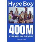 NewJeans 「Hype Boy」、Spotify4億ストリーミング突破！NewJeans通算3曲目！Spotify合算累積ストリーミング25億回突破！