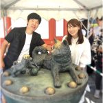 東貴博、第2子妊娠中の妻･安めぐみと安産祈願のため東京水天宮へ「無事に犬を撫でて 安産祈願完了!めでたし めでたし」