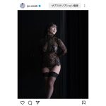 「エッッッッロ！！」天木じゅん、スケスケブラックレースのランジェリーでオトナの色気ムンムン！！