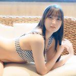 【写真特集】藤江紗愛、フリルがアクセントのチェックビキニ姿で王道可愛いスマイル！！＜チャンス撮影会PHOTO CIRCUIT!!＞