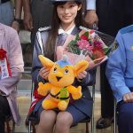 井本彩花、東京・府中市で、警視庁・府中警察署の一日署⻑を務める
