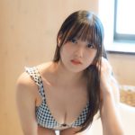 【写真特集】藤江紗愛、フリルがアクセントのチェックビキニ姿で王道可愛いスマイル！！＜チャンス撮影会PHOTO CIRCUIT!!＞