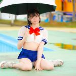 【写真特集】達家真姫宝(夜宙☆ShiNew')、ショート丈のセーラー水着で可愛らしく登場!!<近代麻雀水着祭2023>