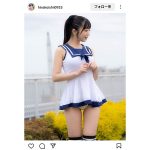 「すきーー！！」石井ひなこ、超ミニ丈のセーラー服姿からチラリパンティがえちえちすぎる！！！