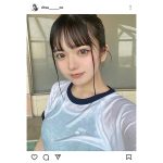 「ビチョビチョになっちゃった…」コスプレしまくるりつ、透け感100%の濡れ濡れエチSHOT投稿！