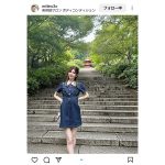 「このきれいなお姉さんは誰？」フリーモデル・KM、ジーンズワンピースからチラリ美脚！「隣に連れて歩きたい！」