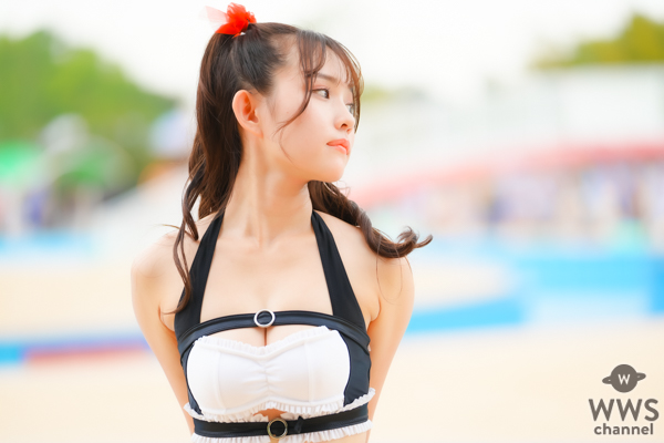 【写真特集】大園みゆう、メイド風セパレート水着で元気弾ける！！＜近代麻雀水着祭2023＞