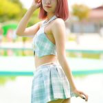 【写真特集】つぼみ(SITRA.)、清楚な制服をイメージした水着で登場！！＜近代麻雀水着祭2023＞