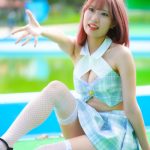 【写真特集】つぼみ(SITRA.)、清楚な制服をイメージした水着で登場！！＜近代麻雀水着祭2023＞