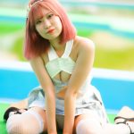 【写真特集】つぼみ(SITRA.)、清楚な制服をイメージした水着で登場！！＜近代麻雀水着祭2023＞