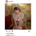 竹内星菜、谷間がえちえちバニーコスプレでファンの心を鷲掴み！「うずまりたい」と嘆願する人も続出！