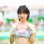 【写真特集】雅ことめ(アイスマ)、ネコ耳をつけて、パステルピンクのセーラー風水着で登場!!<近代麻雀水着祭2023>