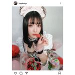 五十嵐早香、思わず谷間に目が行く「激甘メイド姿」披露！ぷっくりふくらんだ唇がセクシーと話題に！