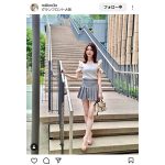 フリーモデル・KM、まるで芸術！まっすぐ美脚に目が釘付け間違いなし！！