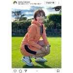 藤澤響花、スポーティーなゴルフウェアでファンを魅了！鍛えられた脚がイイ！！