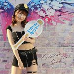 【動画】元まねきケチャ・宮内凛が黒ミニスカポリス風衣装で近代麻雀水着祭2023に登場！