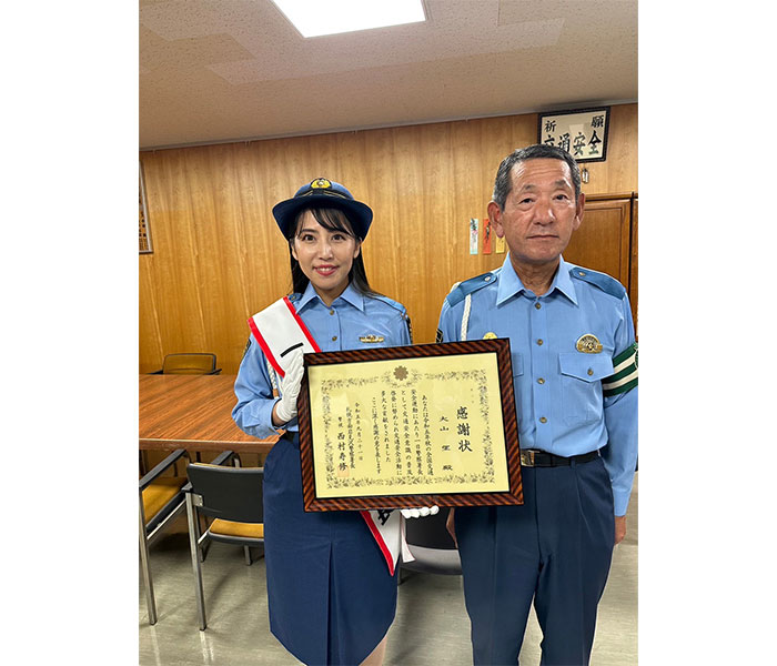 ミセスSDGsグランプリ大山望さんが一日警察署長！地元、北海道岩見沢市で交通安全を呼び掛け！